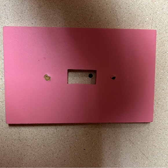 Pink Retro Pattern Toggle Switch Plate - Picture 2 of 2